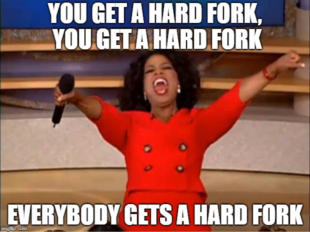 Oprah hard fork giveaway